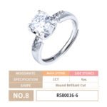 925 Sterling Silver Moissanite bull head Ring - Image 5