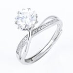 1.00ct Moissanite Stone Willow Ring - Image 2