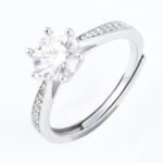 Peg Head Semi-Mount Moissanite Ring - Image 2