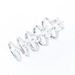 6-Prong Round Brilliant Cut Moissanite Engagement Ring - Image 6