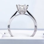 Peg Head Semi-Mount Moissanite Ring - Image 3