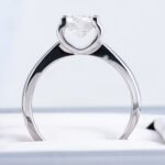 Bull Head Solitaire Moissanite Engagement Ring - Image 3