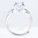 925 Sterling Silver Moissanite bull head Ring - Image 2