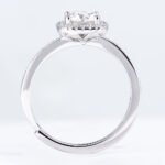 Classic Cushion Halo Moissanite Ring - Image 2