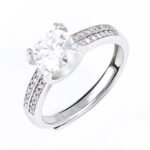 Double Row Design Bull Head Style Moissanite Ring - Image 3