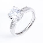 925 Sterling Silver Moissanite bull head Ring - Image 3