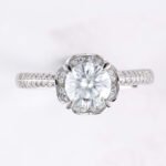 Anemine Round Moisanite Ring - Image 2
