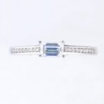 Moissanite Pave Emerald Cut Ring - Image 2