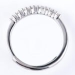 2.5MM Round 7 Stones Moissanite Weddding Band - Image 3