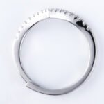 Royal Curve Wedding Band with Moissanite - Image 3