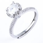 Anemine Round Moisanite Ring