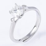 Moissanite Solitaire Engagement Ring