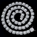 Iced-Out Ice Cube Shaped Link Chain Square - Image 3