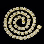 Iced-Out Ice Cube Shaped Link Chain Square - Image 4
