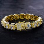 Iced-Out Ice Cube Shaped Link Chain Square - Image 6