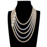 6mm Slim style Miami Cuban Link Moissanite Bracelet Necklace - Image 2