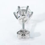 Classic Six claws Stud Moissanite Earrings - Image 4