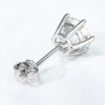 Classic Six claws Stud Moissanite Earrings - Image 5