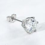 Classic Six claws Stud Moissanite Earrings - Image 3