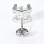 Classic Bull Head Style Moissanite Earrings - Image 3