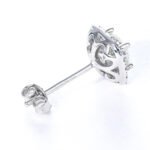 Square Moissanite Earrings in Sterling 925 Silver - Image 5