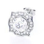 Infinity Moissanite Earrings, 925 Sterling Silver - Image 2