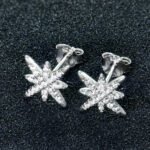 Star Post Moissanite Earrings - Image 2