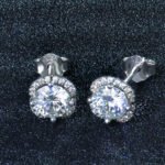 Splendid Moissanite Diamond Earrings
