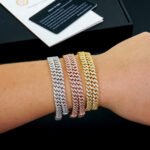 6mm Slim style Miami Cuban Link Moissanite Bracelet Necklace - Image 5