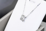 X-Shape Moissanite Pendant - Image 5