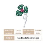 Handmade floral brooch - Image 5