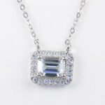 Emerald Pendant 925 Sterling Silver
