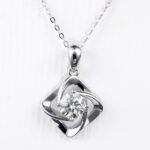 New Clover Moissanite Pendant 925 Sterling Silver