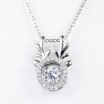 Antler Moissanite Pendant 925 Sterling Silver