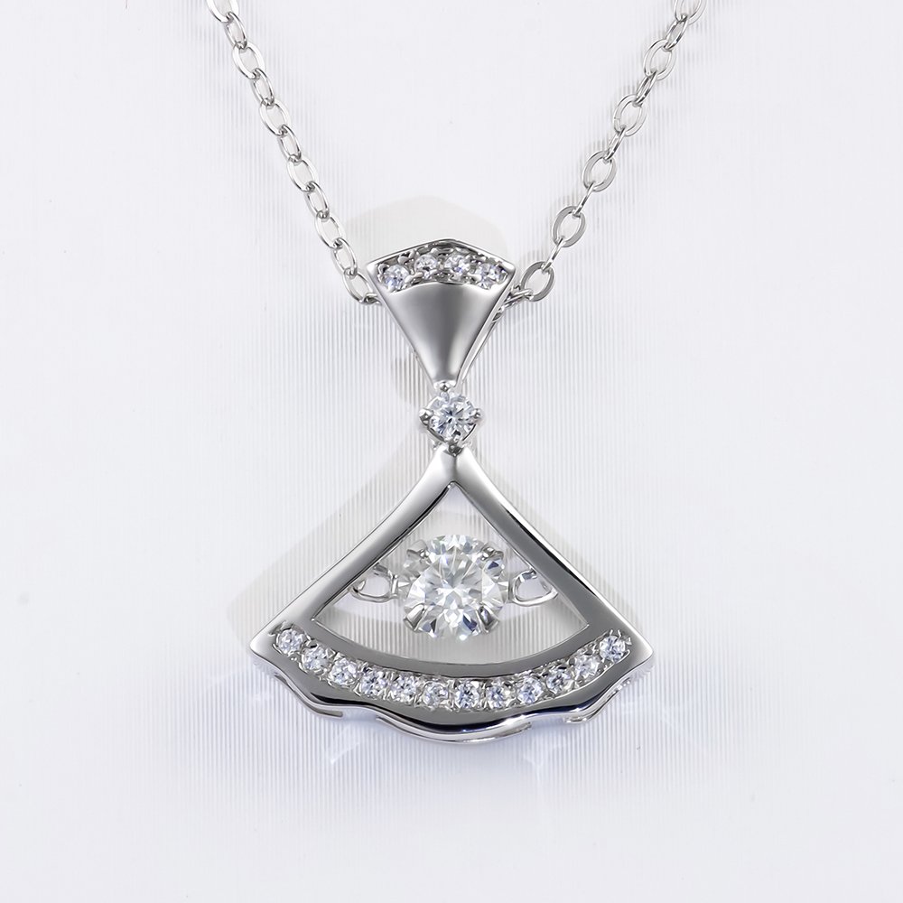 P1131656 拷贝 Skrit Moissanite Pendant 925 Sterling Silver - Image 1