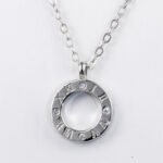 Monocyclic Rome Moissanite Pendant 925 Sterling Silver