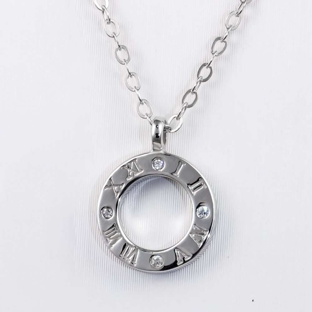 P1131749 拷贝 Monocyclic Rome Moissanite Pendant 925 Sterling Silver - Image 1