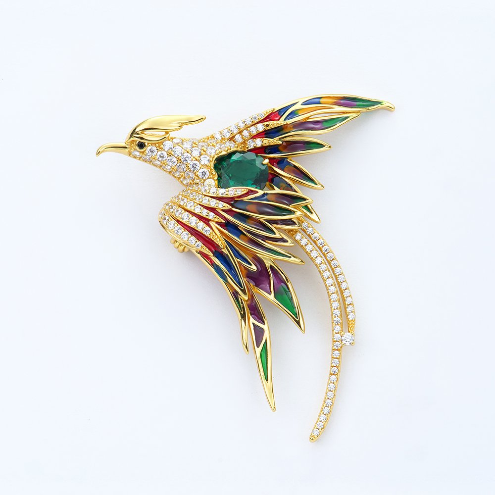 P2831369 拷贝 Phoenix brooch - Image 1