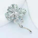 Handmade floral brooch - Image 4