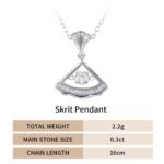 Skrit Moissanite Pendant 925 Sterling Silver - Image 4