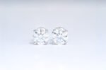 Moissanite Solitaire Stud Screw Back Posts  Earrings - Image 2