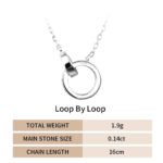 Loop By Loop Moissanite Pendant 925 Sterling Silver - Image 4