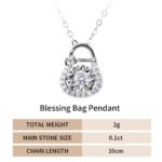 Blessing Bag Moissanite Pendant 925 Sterling Silver - Image 4