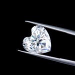 Moissanite White Heart Cut