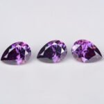 Moissanite Imperial Purple Pear