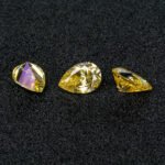 Moissanite Lemon Yellow Pear - Image 2