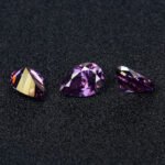 Moissanite Imperial Purple Pear - Image 2