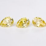 Moissanite Lemon Yellow Pear