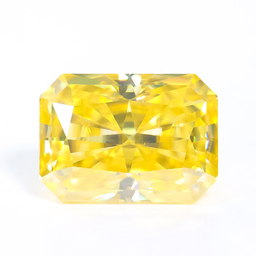 P1841672 Moissanite Lemon Yellow Rediant - Image 1