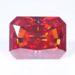 Moissanite Garnet Radiant